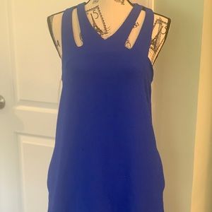 Speechless Royal Blue Cutout dress w pockets. Med
